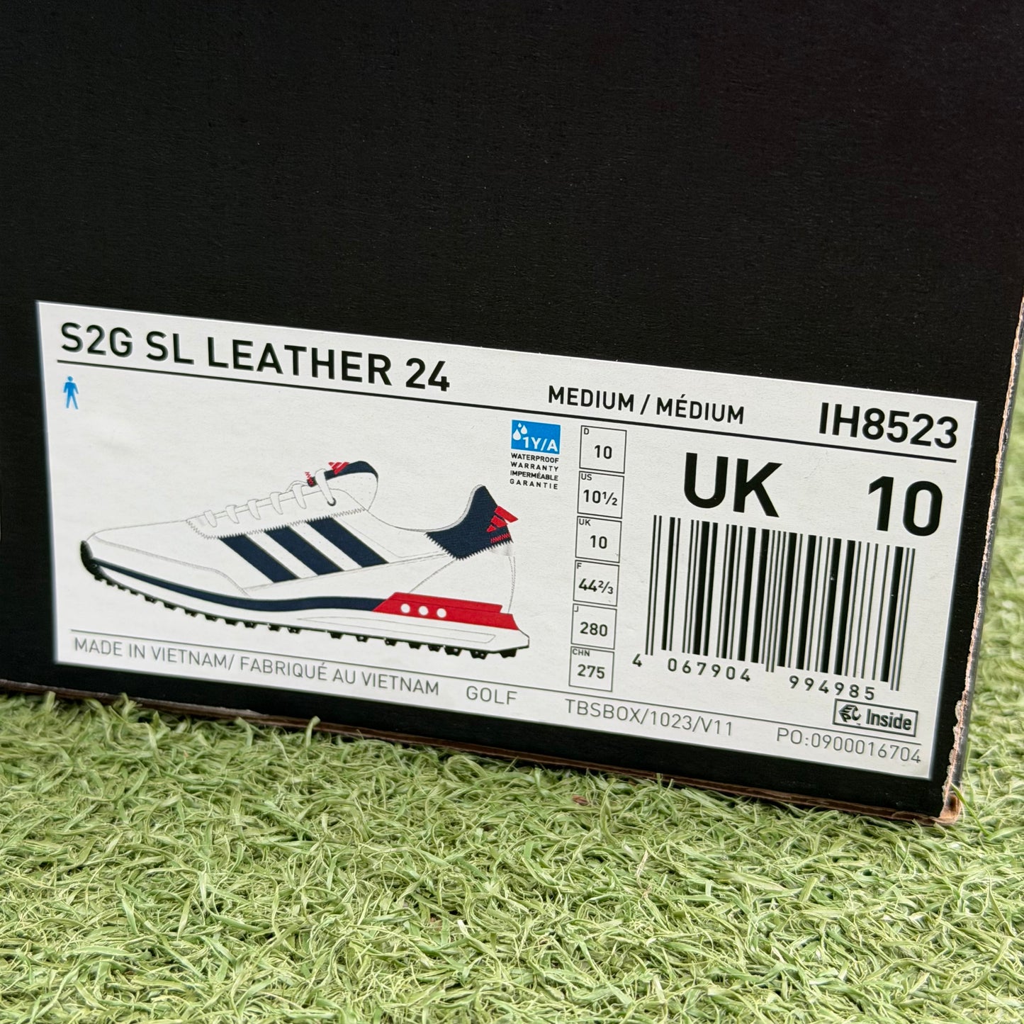 adidas S2G SL Leather 24 Men's Golf Shoes / UK 10