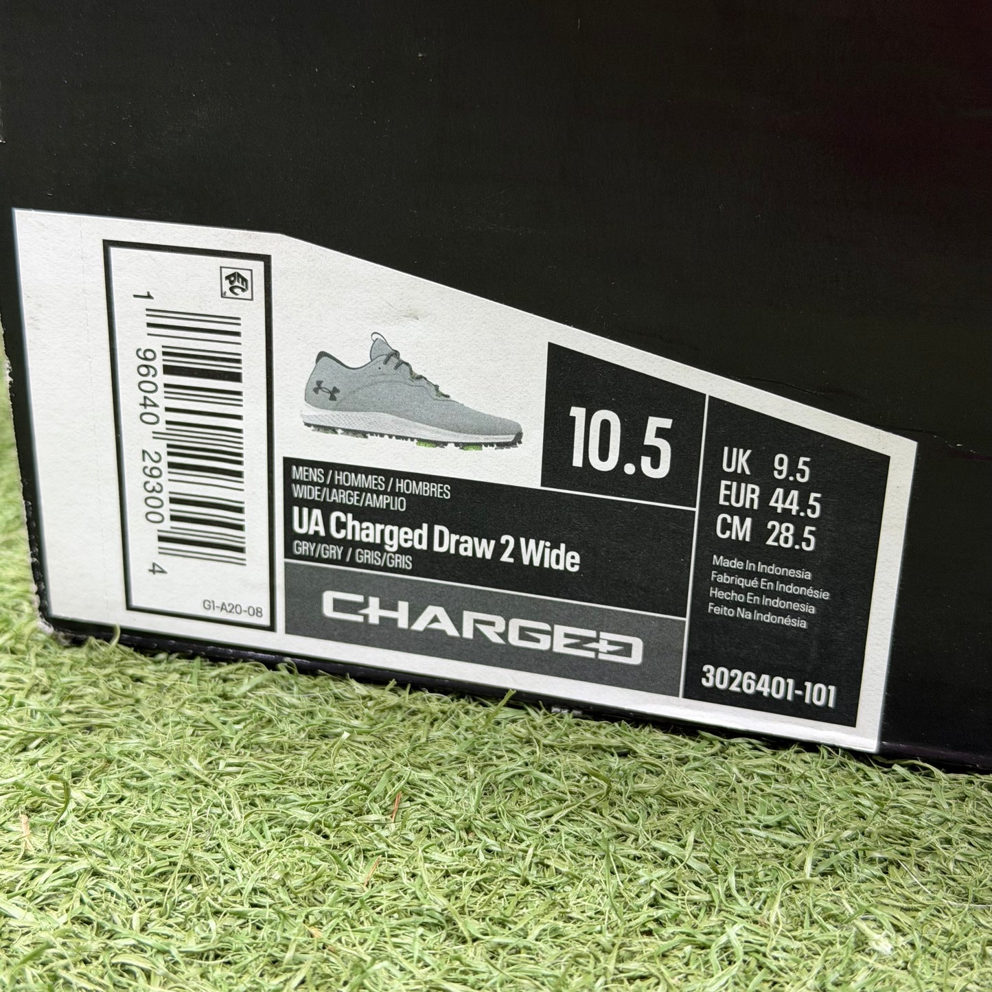 Under Armour Charged Draw 2 Wide Men's Golf Shoe / UK 9.5