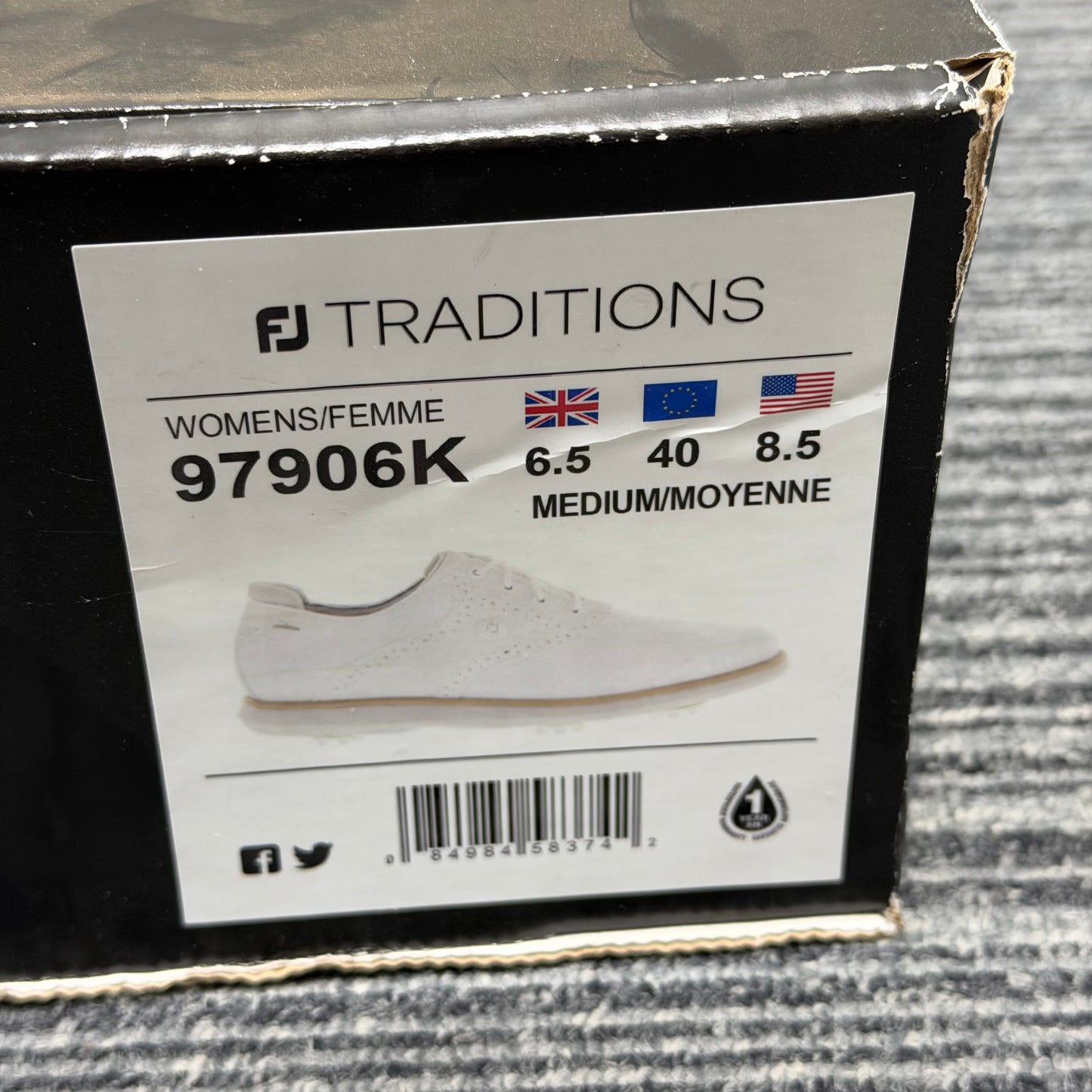 FootJoy Traditions Women's Golf Shoes / UK 6.5