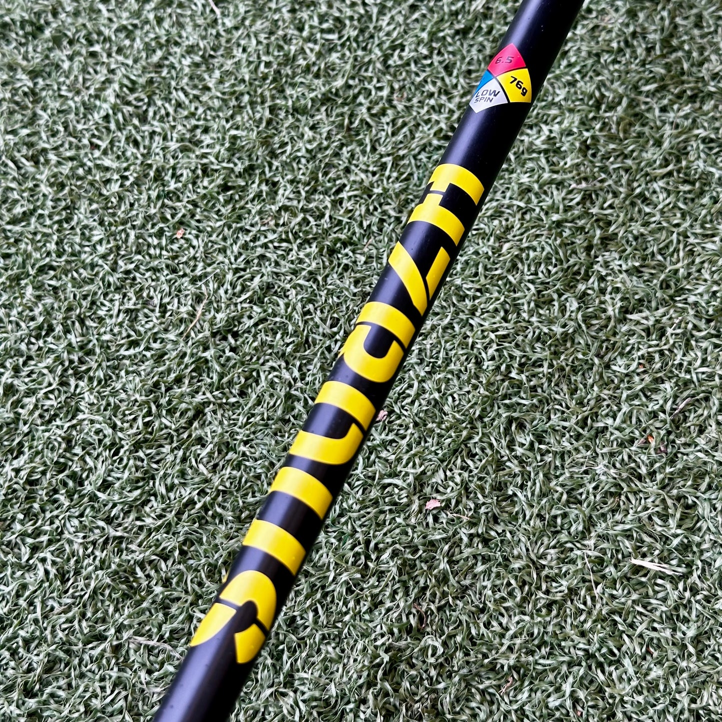 HZRDUS Yellow 76g 6.5 X-Stiff Flex Driver Shaft - Callaway Adapter - Pre Owned Golf