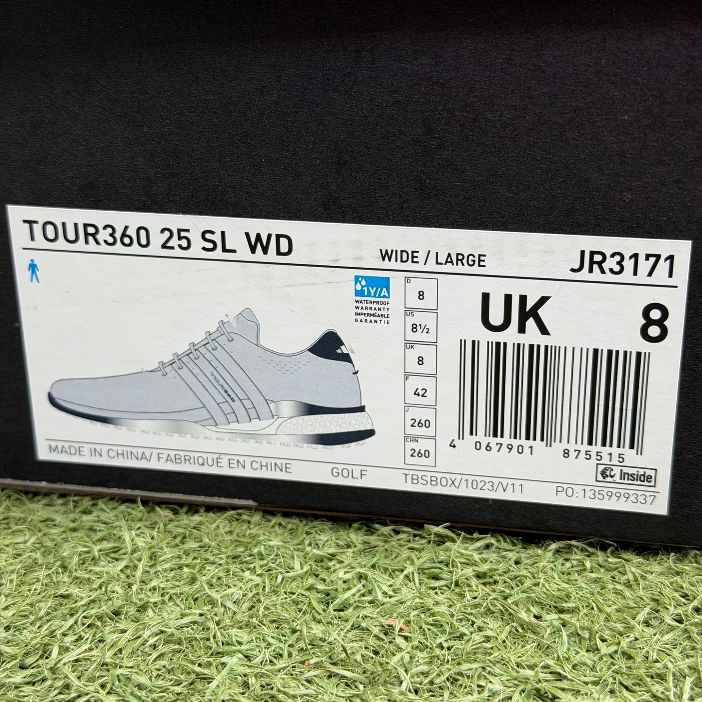 adidas Tour 360 24 Spikeless Men's Golf Shoes / UK 8