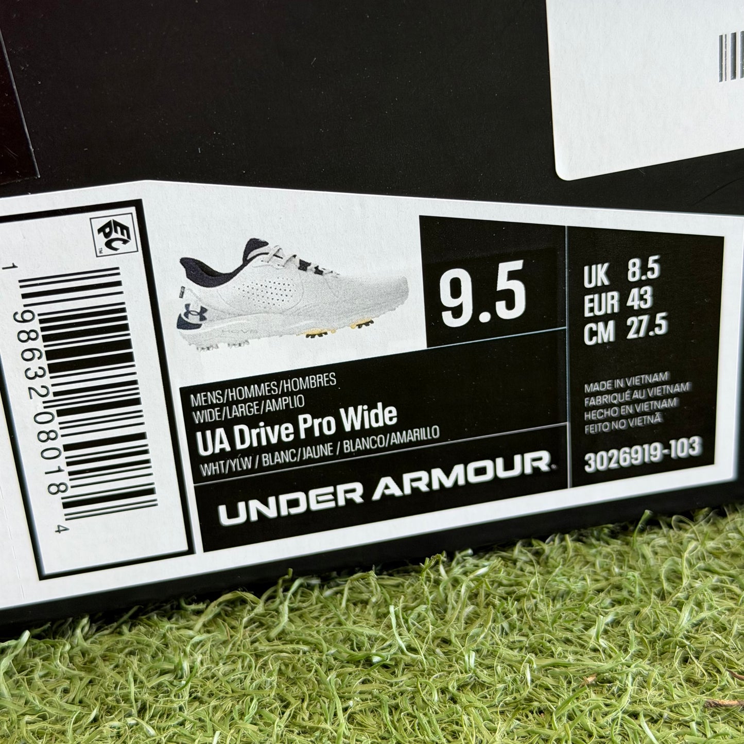 Under Armour Drive Pro Wide Men's Golf Shoes / UK 8.5