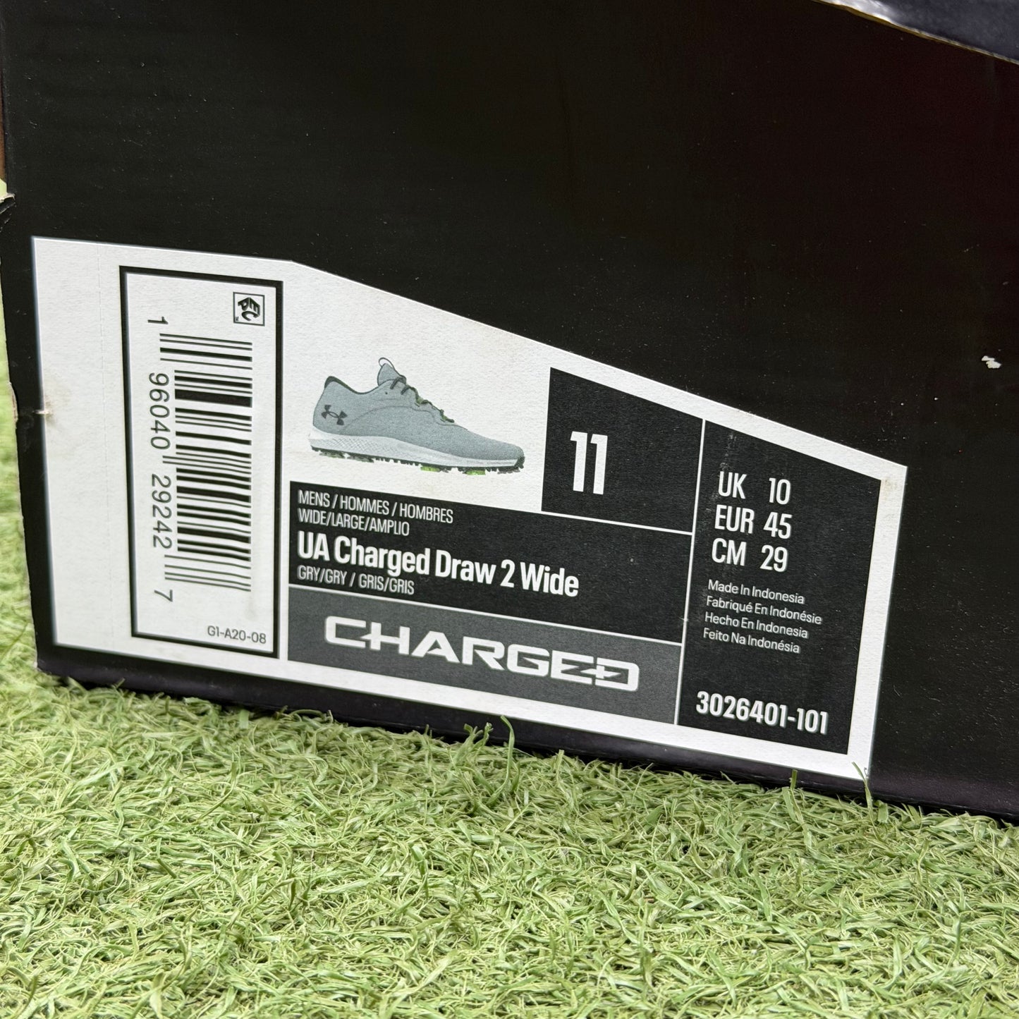 Under Armour Charged Draw 2 Wide Men's Golf Shoe / UK 10