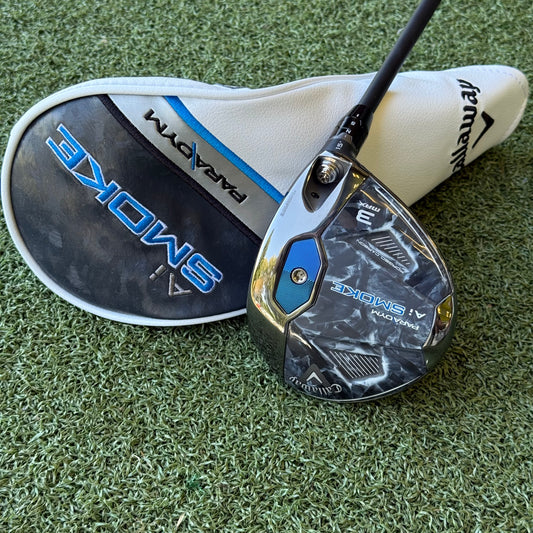Callaway Paradym Ai Smoke Max #3 Fairway Wood / 15 Degree / Stiff Flex
