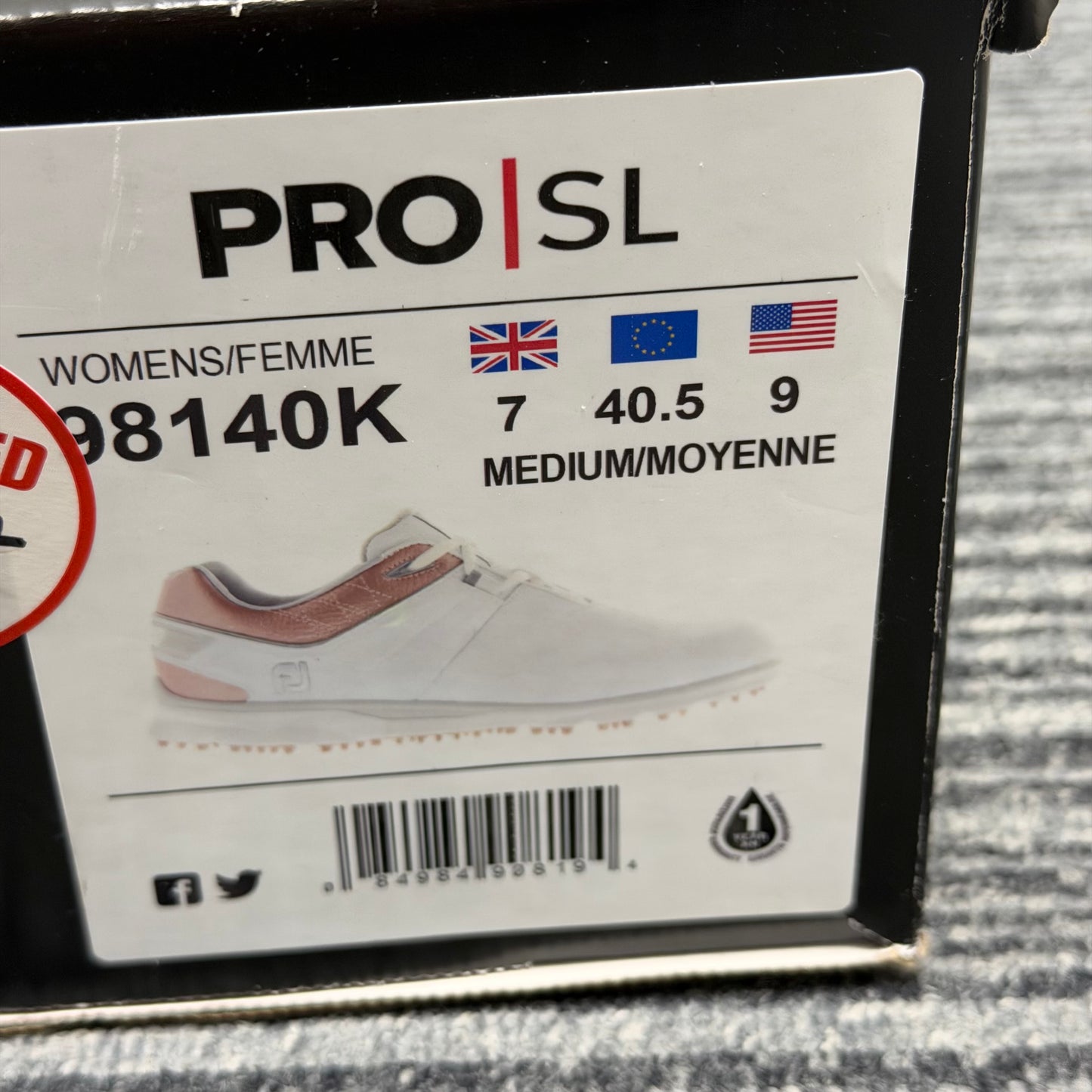 FootJoy Pro SL Women's Golf Shoes / UK 7