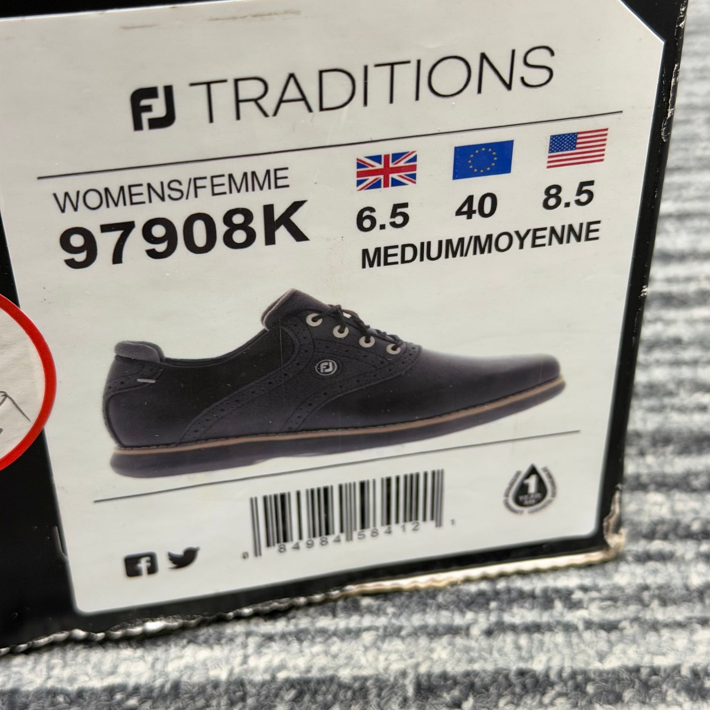 FootJoy Traditions Women's Golf Shoes / UK 6.5