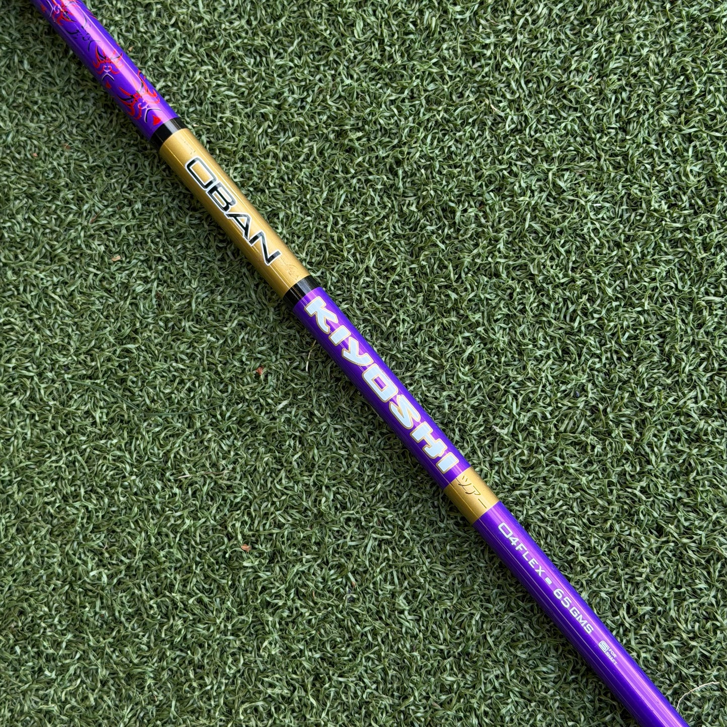 Oban Kiyoshi Purple 65 Driver Shaft / Stiff Flex / Titleist Adapter