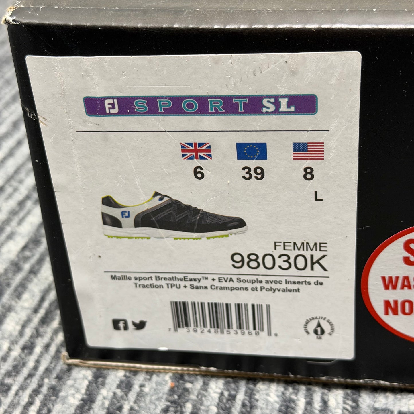 FootJoy Sport SL Women's Golf Shoes / UK 6 (Wide)