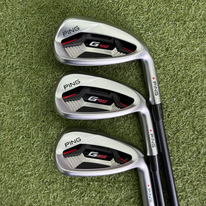 PING G410 Golf Iron Set / 6-PW+UW / Red Dot / Soft Regular Graphite Flex - Pre Owned Golf 