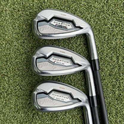 Callaway Quantum Max OS Golf Iron Set / 6-PW+AW / Senior Flex - Pre Owned Golf 