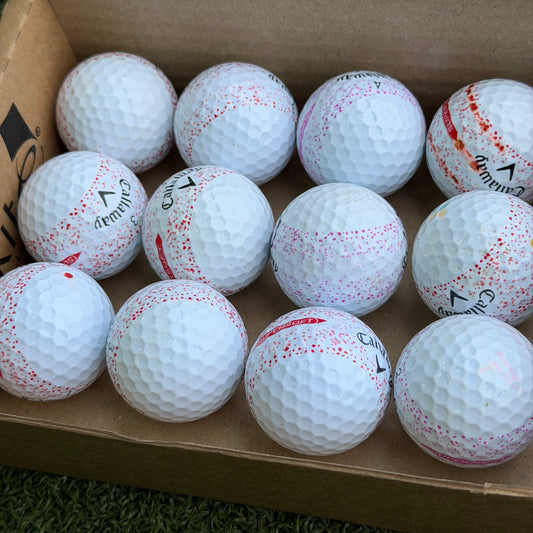 Callaway Supersoft Red Splatter Lake Ball Dozen (12 Balls)