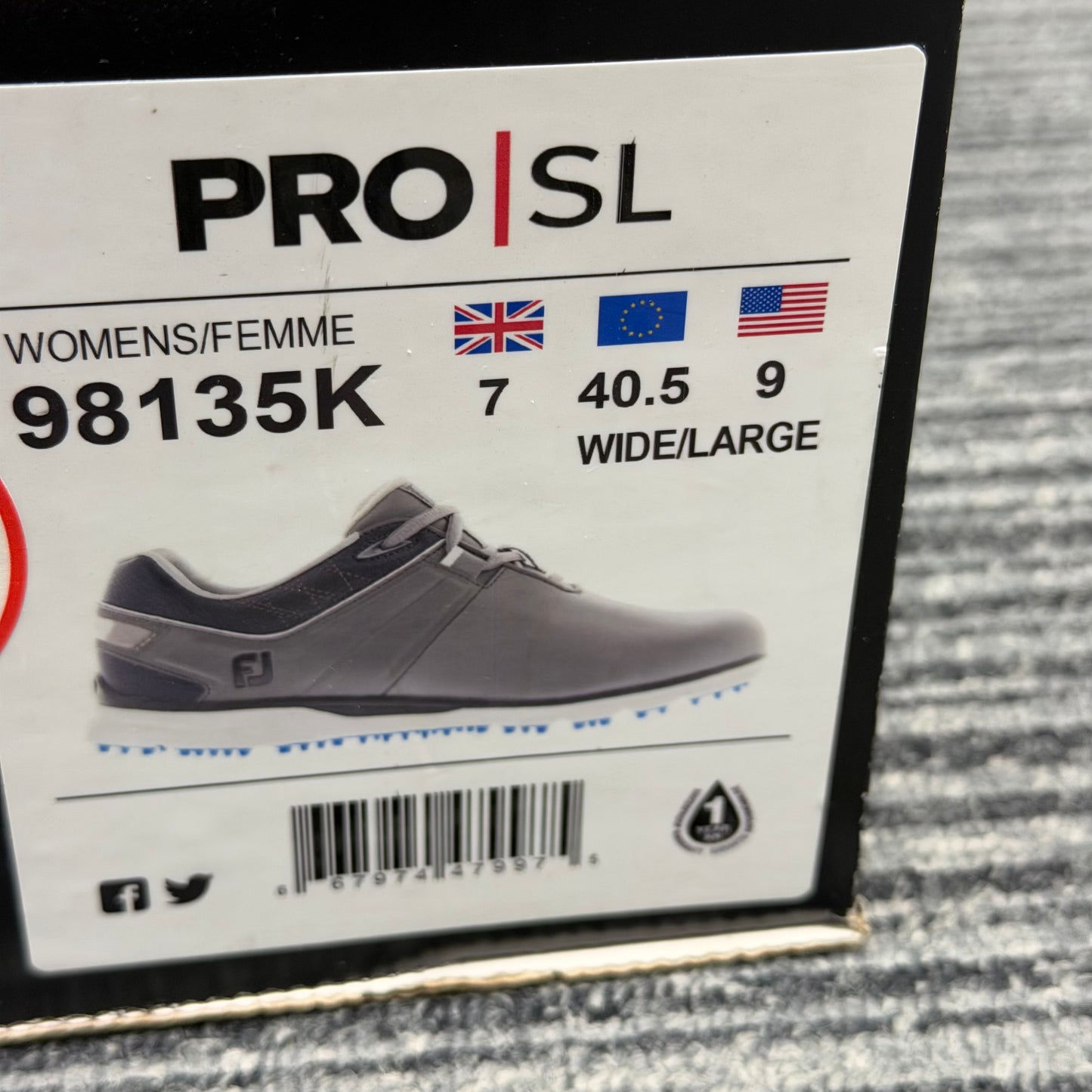 FootJoy Pro SL Women's Golf Shoes / UK 7 (Wide)