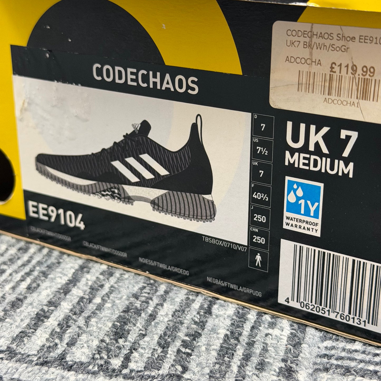adidas Codechaos Men's Golf Shoes / UK 7