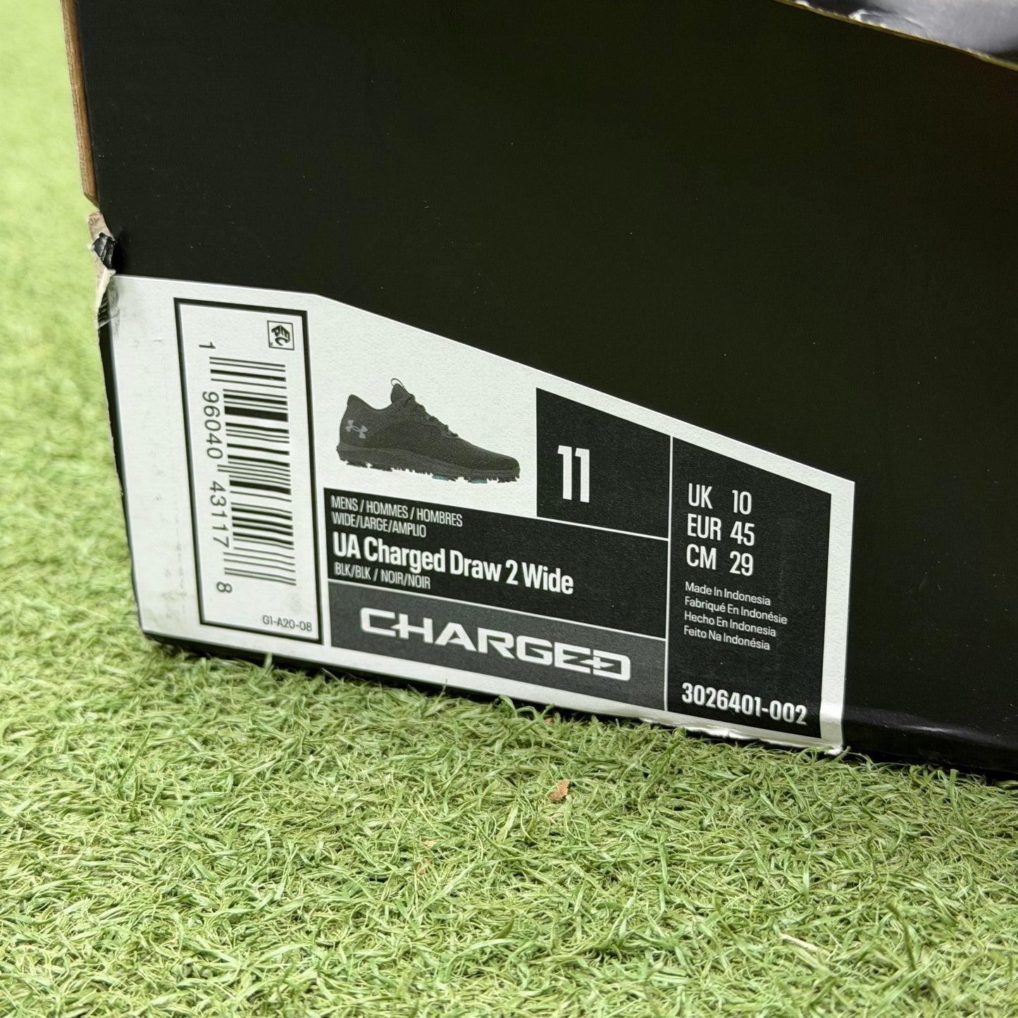 Under Armour Charged Draw 2 Wide Men's Golf Shoe / UK 10