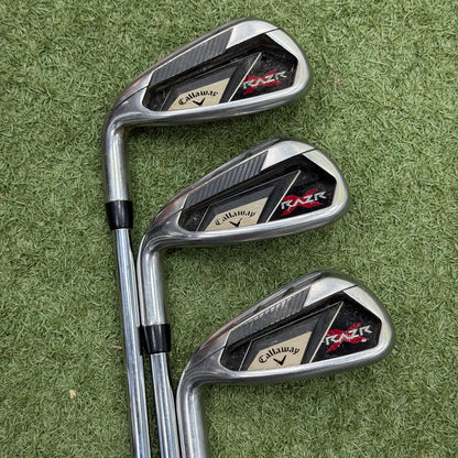 Callaway RAZR X Iron Set / 4-PW / Uniflex / Left Hand - Pre Owned Golf 