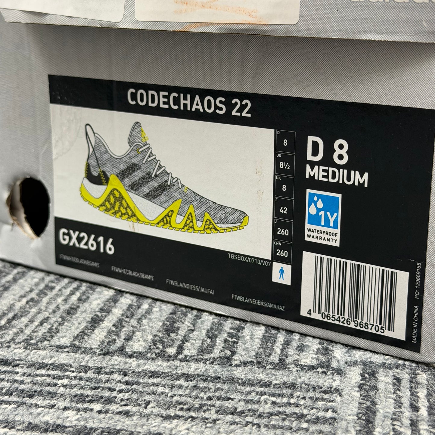 adidas Codechaos 22 Men's Golf Shoes / UK 8