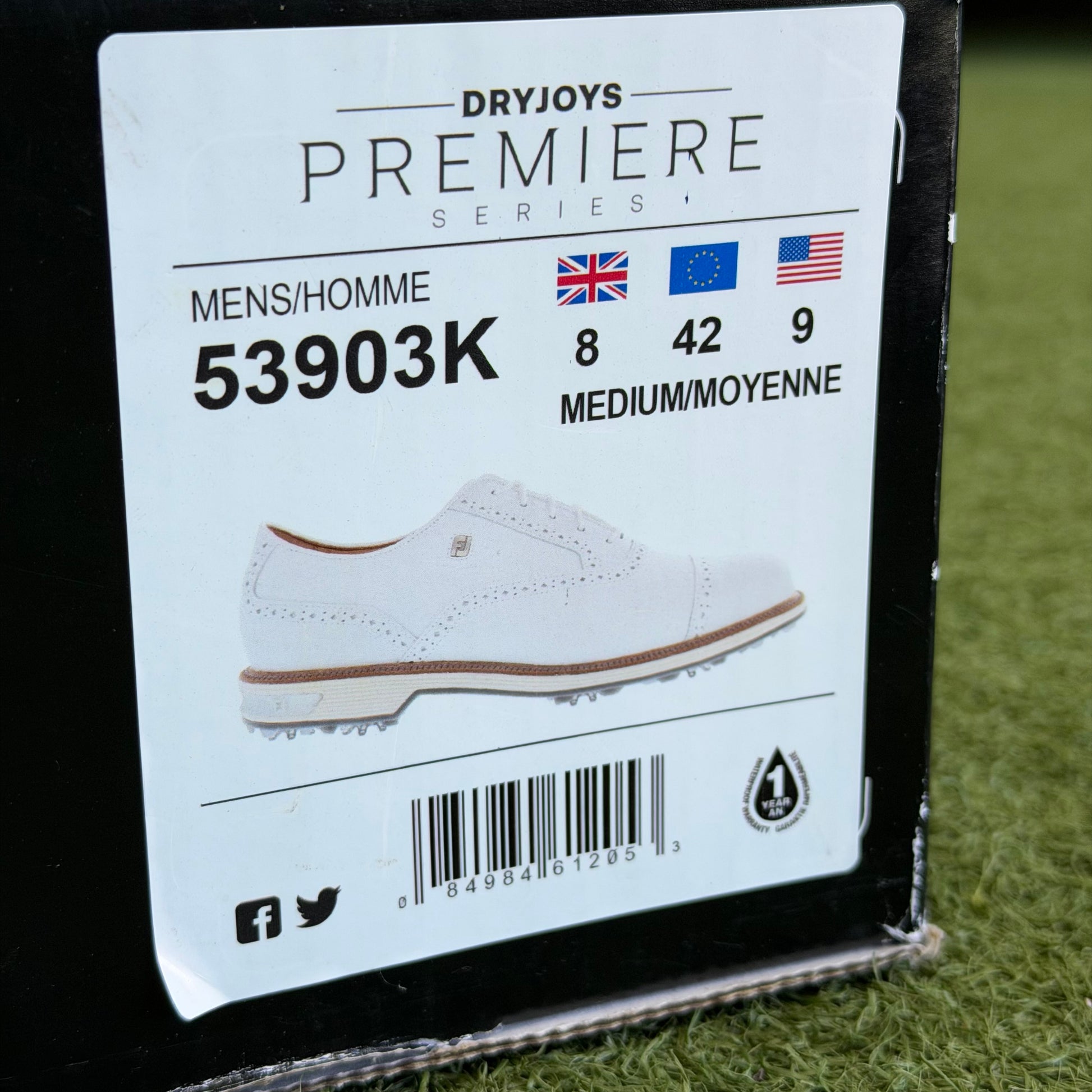 FootJoy Premier Series Wilcox Men's Golf Shoes / UK 8 - Pre Owned Golf 