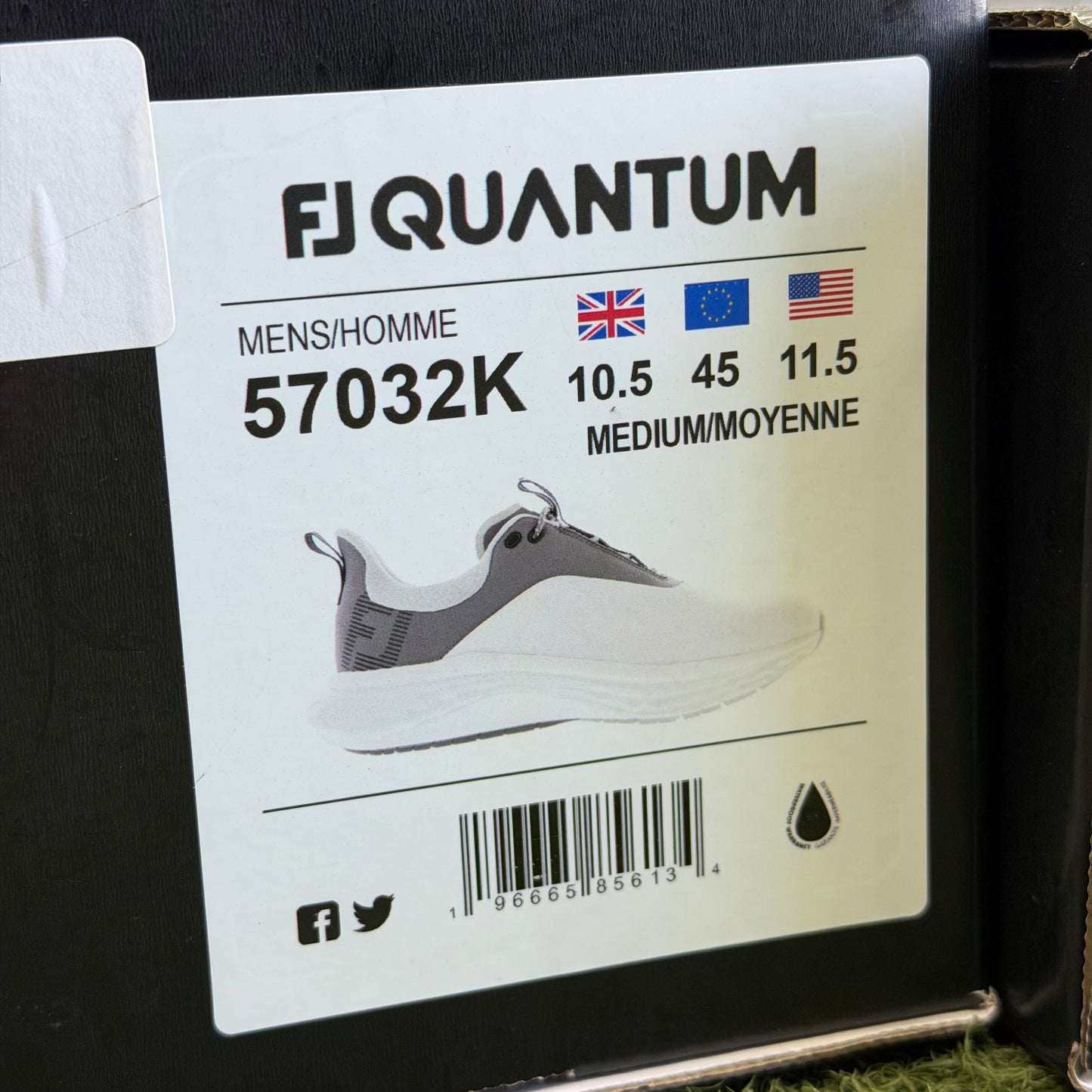 FootJoy Quantum Men's Golf Shoes / UK 10.5 - Pre Owned Golf 
