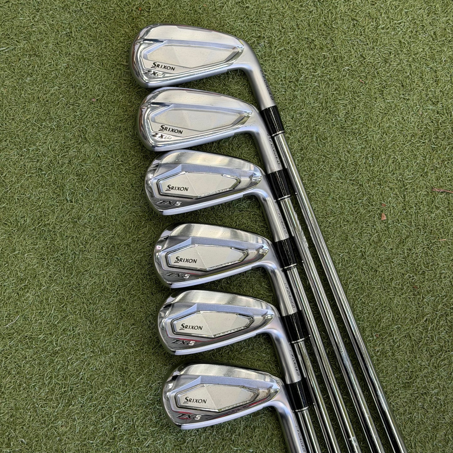 Srixon ZXi4/ZXi5 Forged Combo Golf Iron Set / 5-PW / Stiff Flex - Pre Owned Golf 