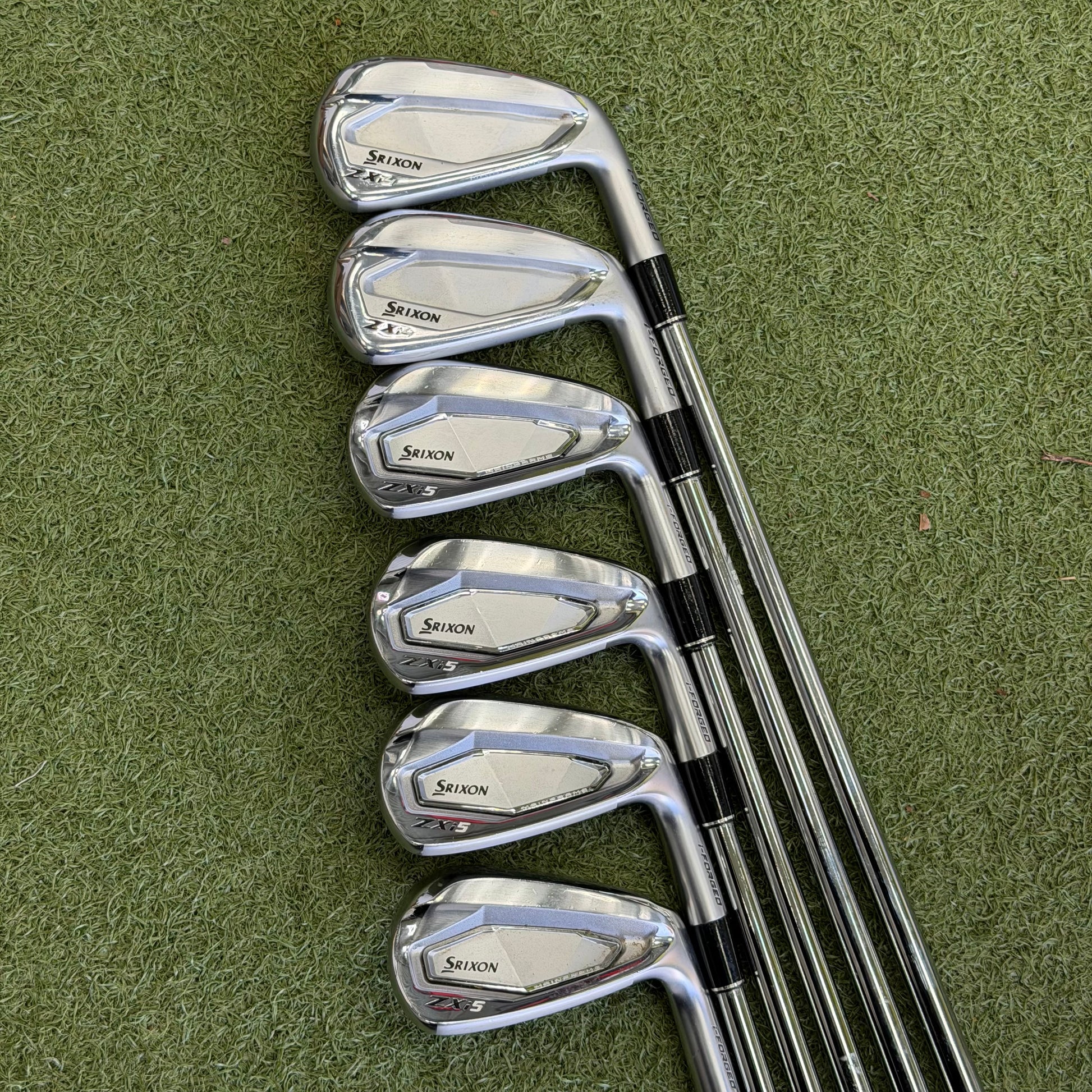 Srixon ZXi4/ZXi5 Forged Combo Golf Iron Set / 5-PW / Stiff Flex - Pre Owned Golf 