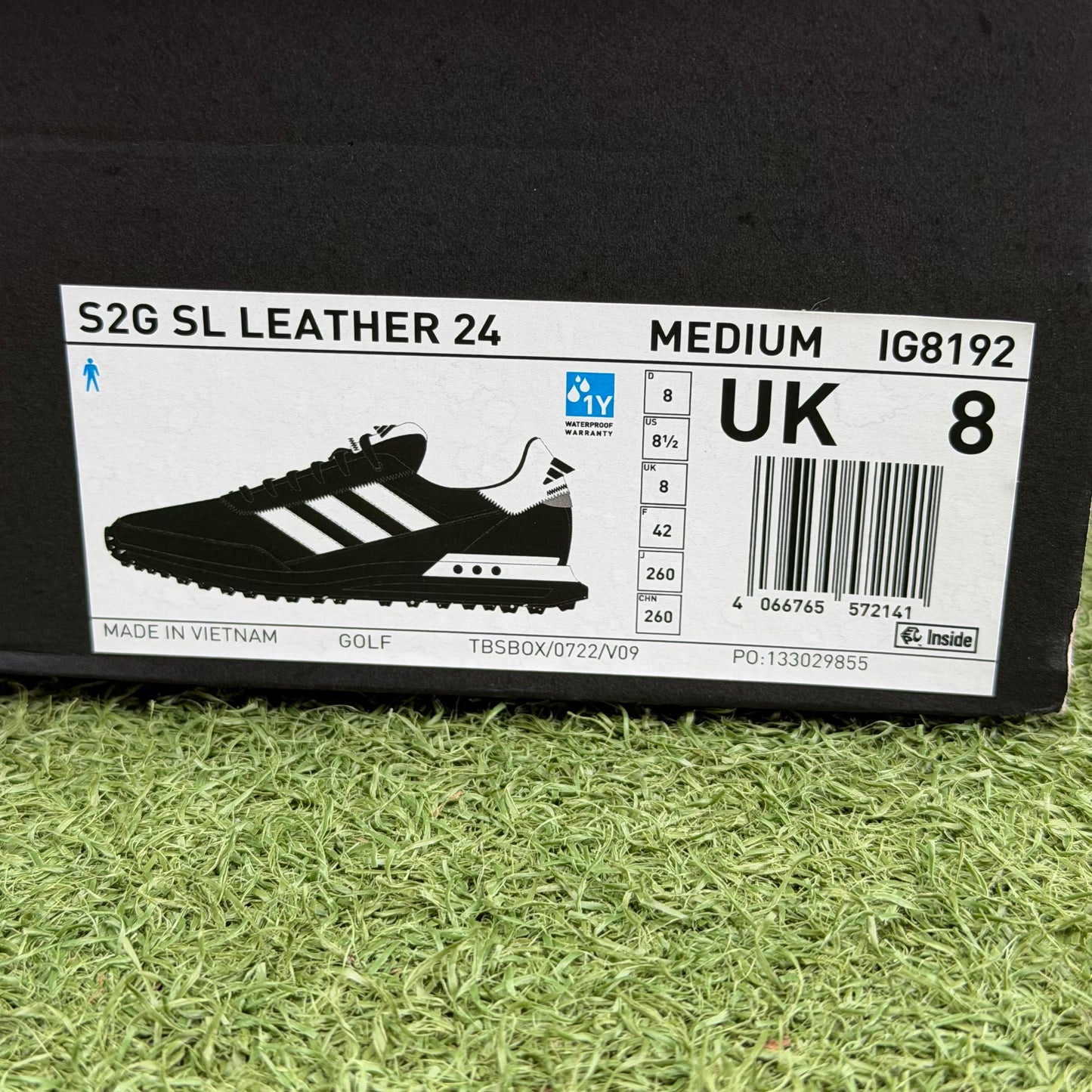 adidas S2G SL Leather 24 Men's Golf Shoes / UK 8