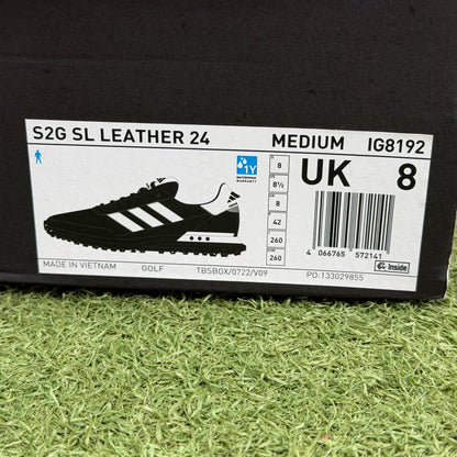 adidas S2G SL Leather 24 Men's Golf Shoes / UK 8 - Pre Owned Golf 