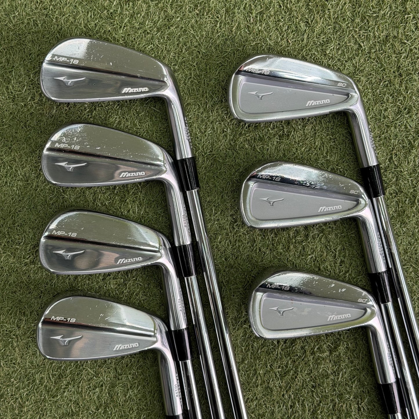 Mizuno MP-18 MB/SC Forged Iron Set / 4-PW / Stiff Flex - Pre Owned Golf 