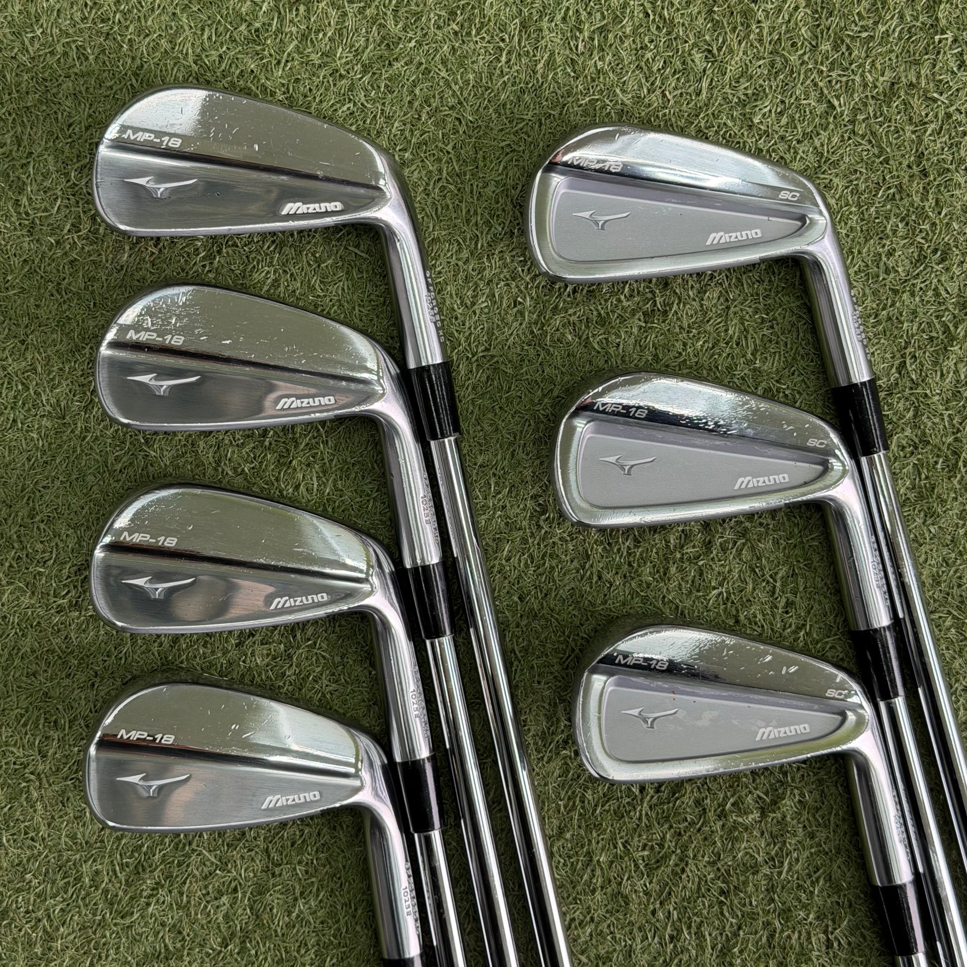 Mizuno MP-18 MB/SC Forged Iron Set / 4-PW / Stiff Flex - Pre Owned Golf 