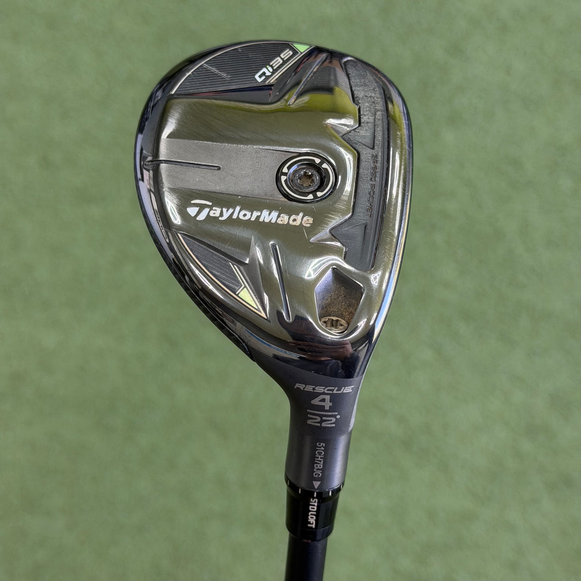 TaylorMade Qi35 #4 Hybrid / 22 Degree / Stiff Flex - Pre Owned Golf 