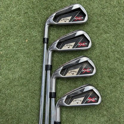 Callaway RAZR X Iron Set / 4-PW / Uniflex / Left Hand - Pre Owned Golf 
