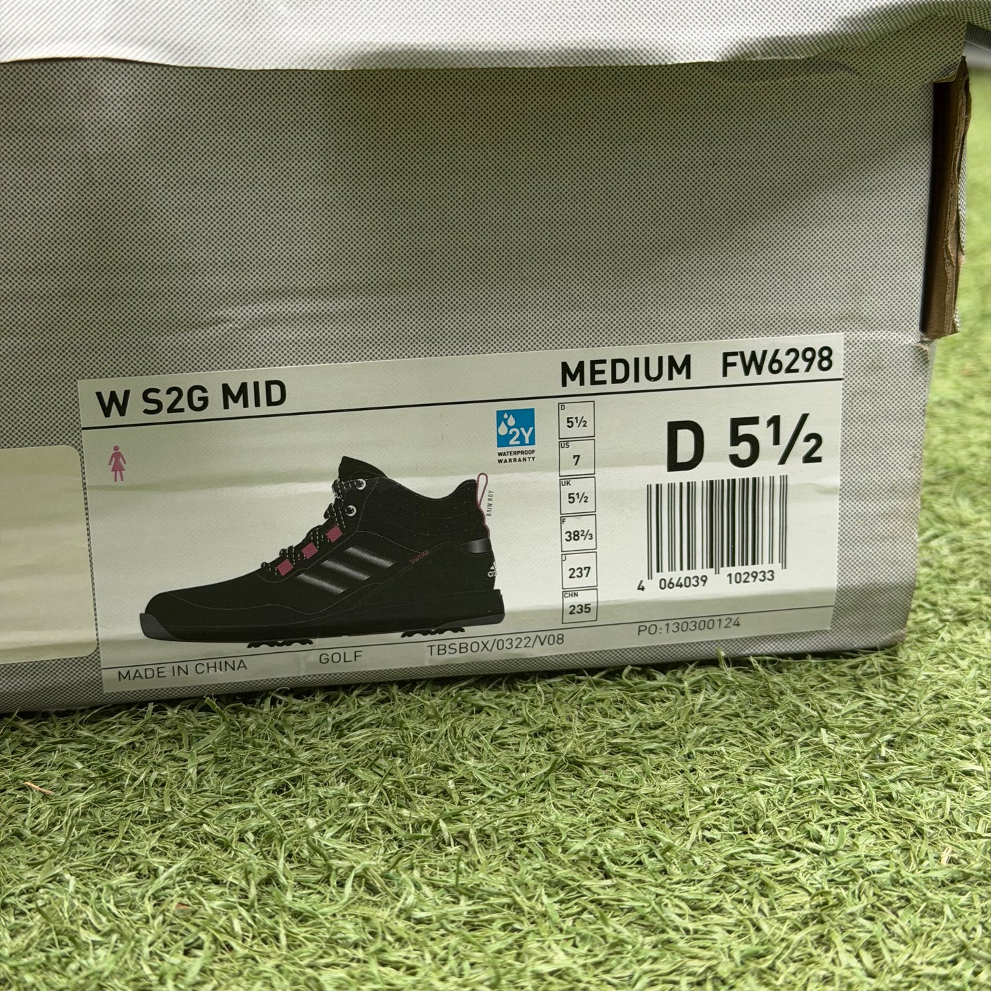 adidas S2G Mid-Cut Winter Boot Women's Golf Shoes / UK 5.5