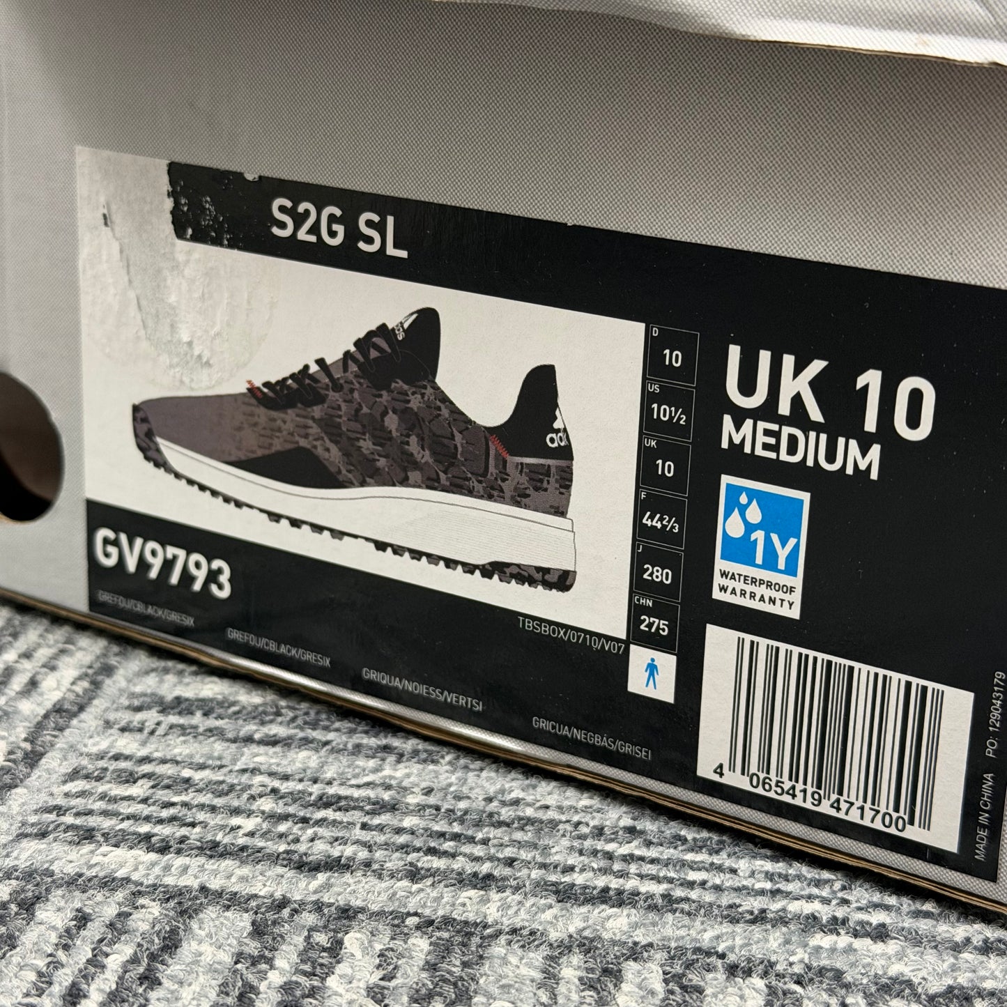 adidas S2G SL Men's Golf Shoes / UK 10