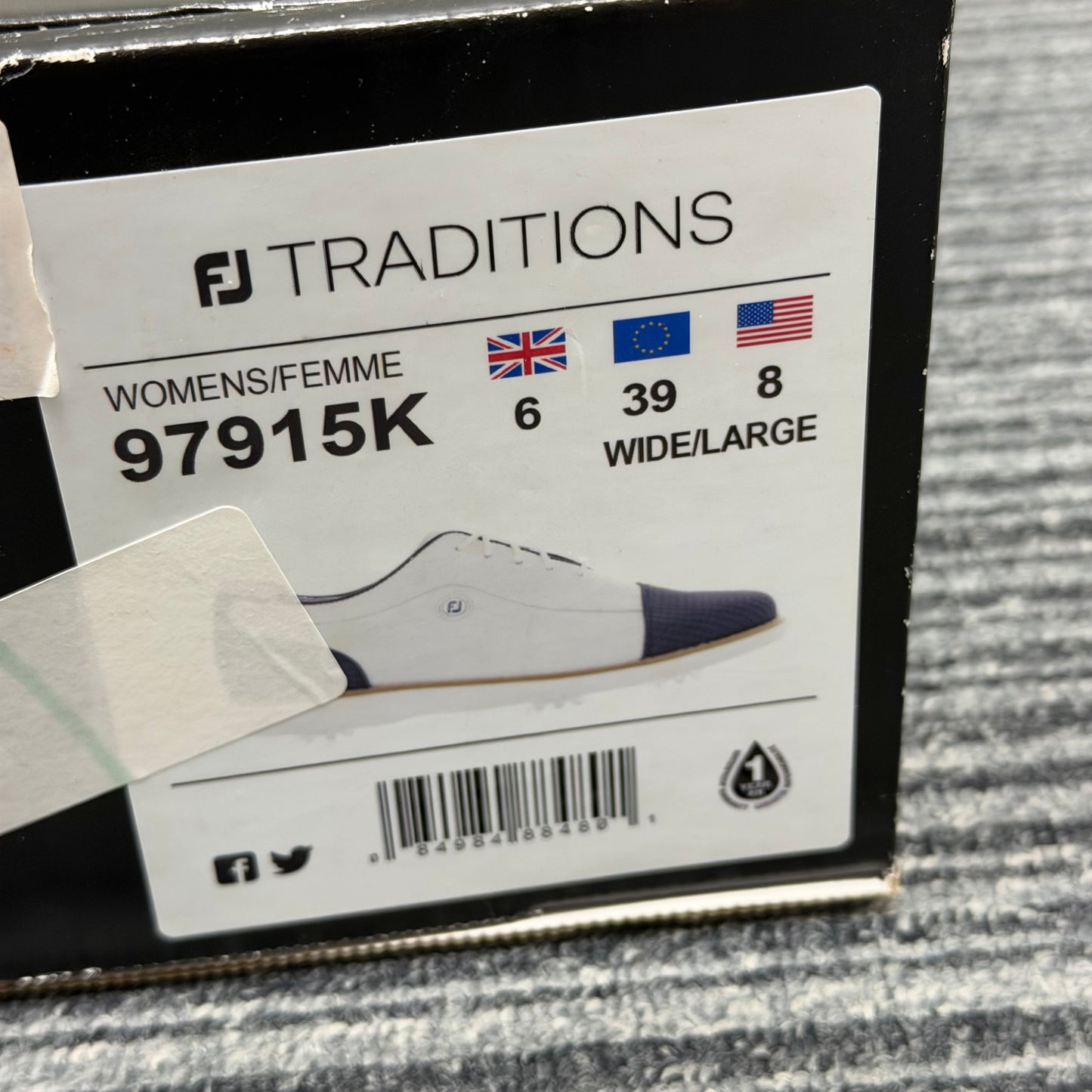 FootJoy Traditions Women's Golf Shoes / UK 6 (Wide)