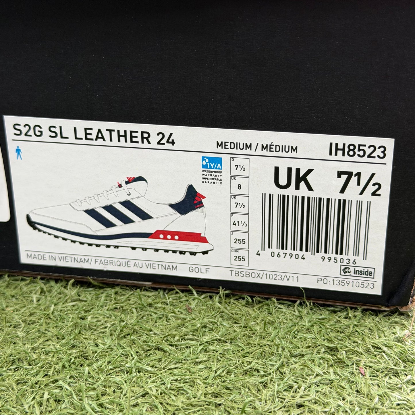 adidas S2G SL Leather 24 Men's Golf Shoes / UK 7.5