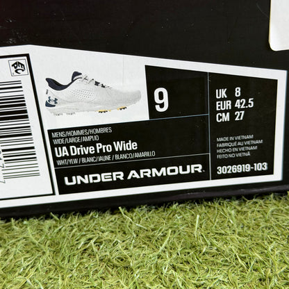 Under Armour Drive Pro Wide Men's Golf Shoes / UK 8 - Pre Owned Golf 