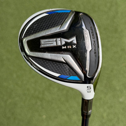 TaylorMade SIM Max #5 Fairway Wood / 18 Degree / Stiff Flex - Pre Owned Golf 