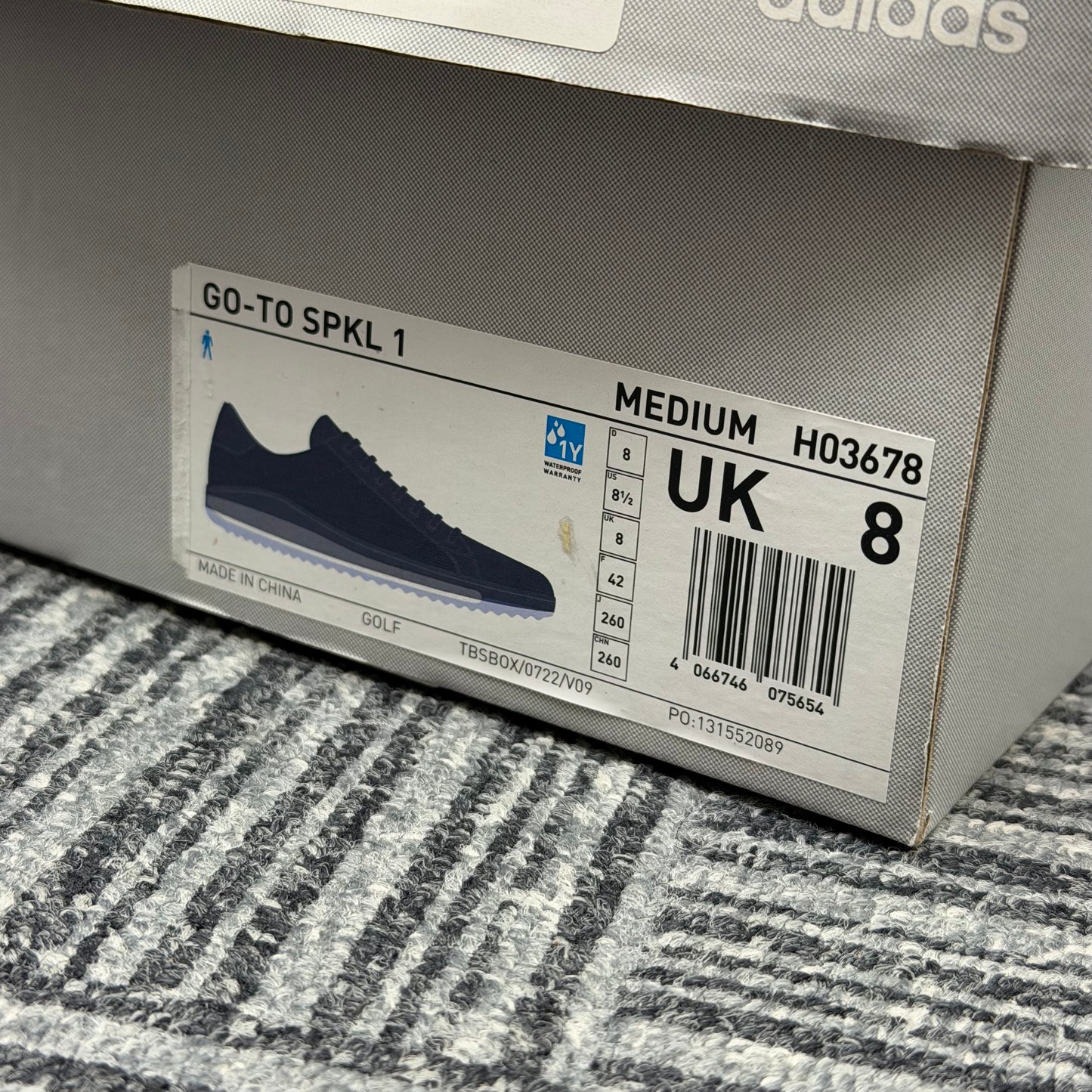 adidas Go To Spikeless 1 Men's Golf Shoes / UK 8