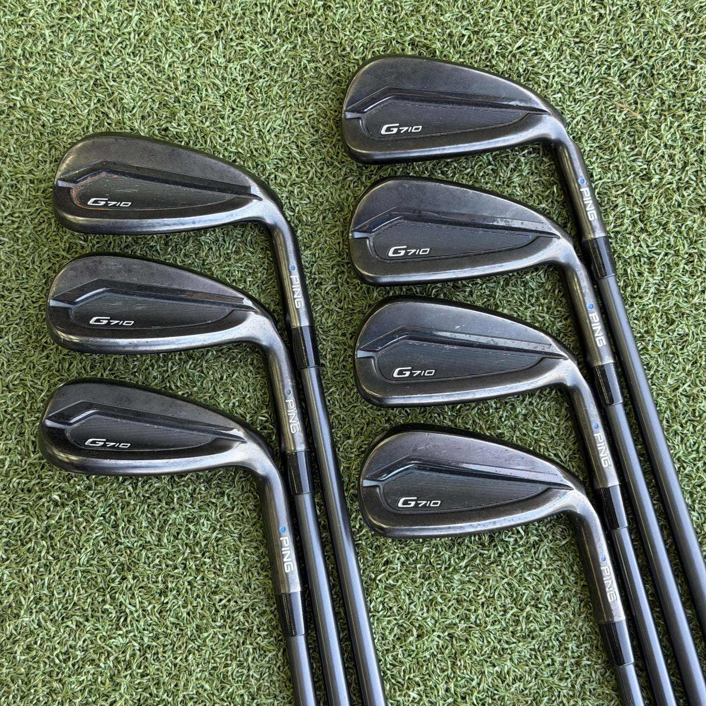 PING G710 Golf Iron Set / 5-PW + SW / Regular Flex Graphite Shafts