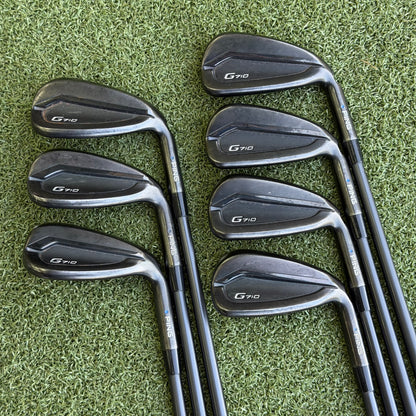 PING G710 Golf Iron Set / 5-PW + SW / Regular Flex Graphite Shafts - Pre Owned Golf 