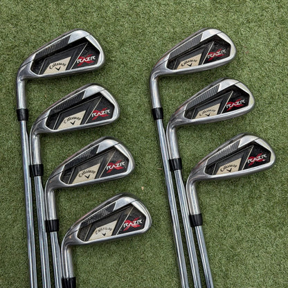 Callaway RAZR X Iron Set / 4-PW / Uniflex / Left Hand - Pre Owned Golf 