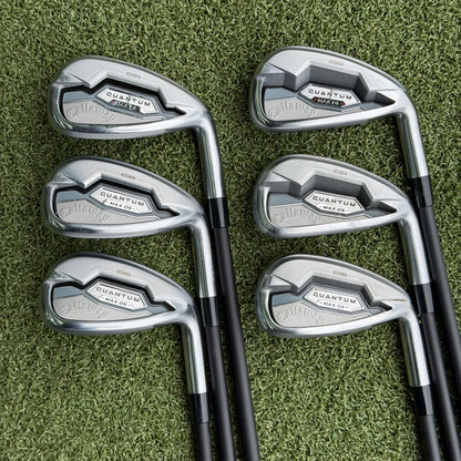 Callaway Quantum Max OS Golf Iron Set / 6-PW+AW / Senior Flex - Pre Owned Golf 