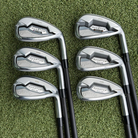 Callaway Quantum Max OS Golf Iron Set / 6-PW+AW / Senior Flex