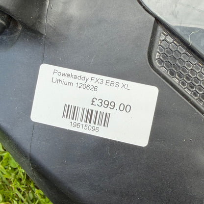 Powakaddy FX3 EBS Electric Golf Trolley / 36 Hole XL Lithium Battery - Pre Owned Golf 