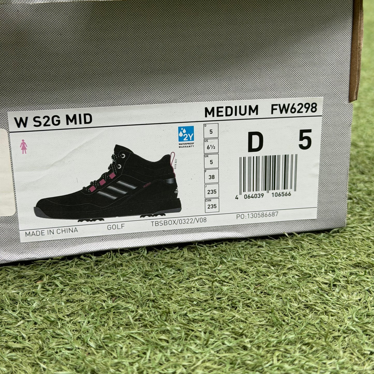 adidas S2G Mid-Cut Winter Boot Women's Golf Shoes / UK 5