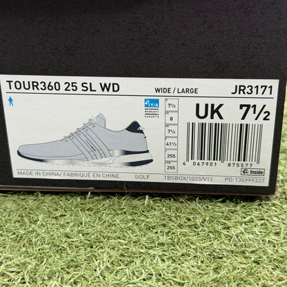 adidas Tour 360 24 Spikeless Men's Golf Shoes / UK 7.5 - Pre Owned Golf 
