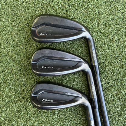 PING G710 Golf Iron Set / 5-PW + SW / Regular Flex Graphite Shafts - Pre Owned Golf 