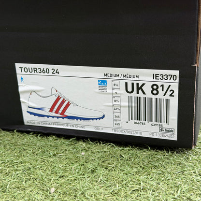 adidas Tour 360 24 Men's Golf Shoes / UK 8.5 - Pre Owned Golf 