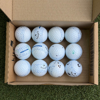 Callaway Supersoft Blue Splatter Lake Ball Dozen (12 Balls)