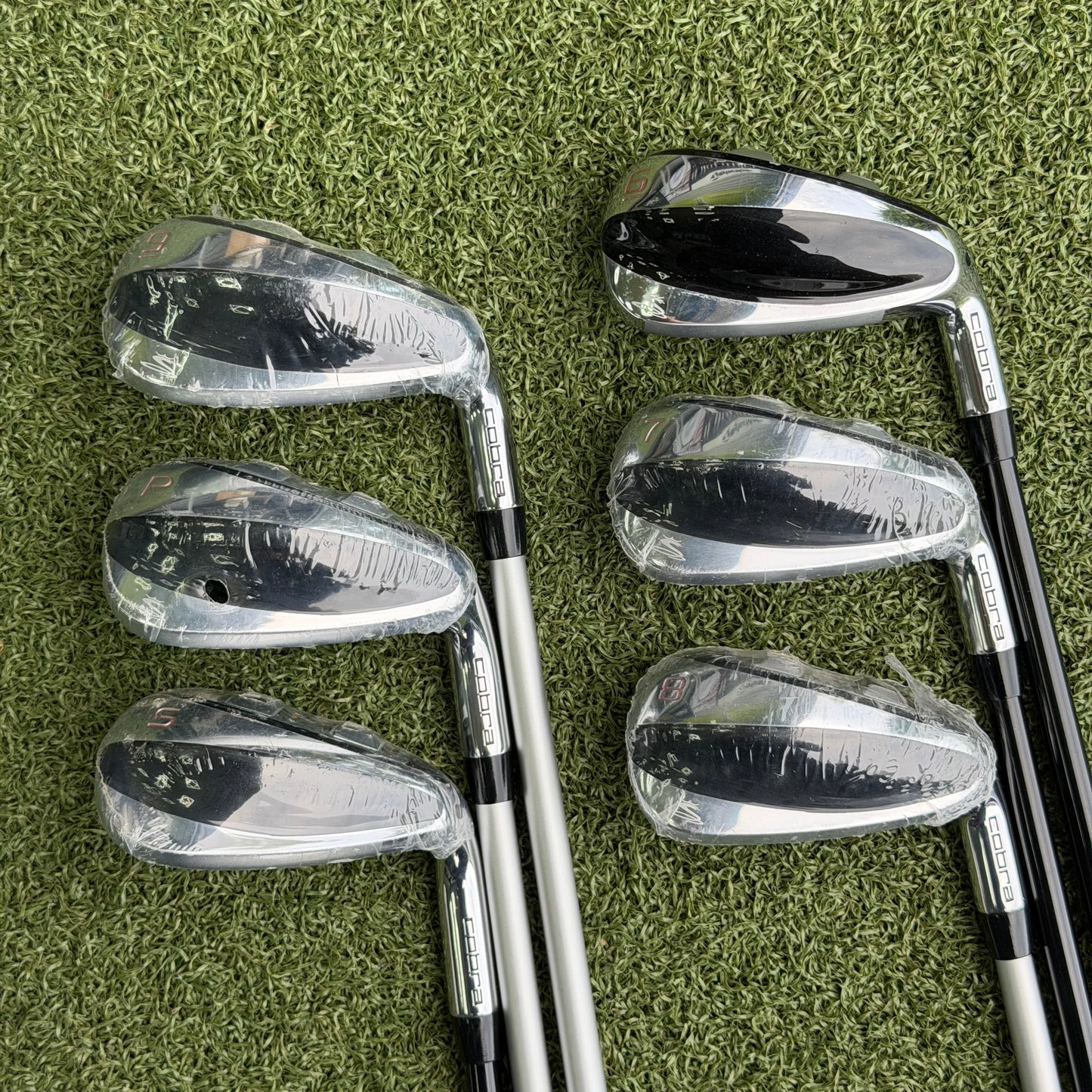 Cobra T-Rail Golf Iron Set / 6-SW / Ladies Flex Graphite Shafts - Pre Owned Golf 