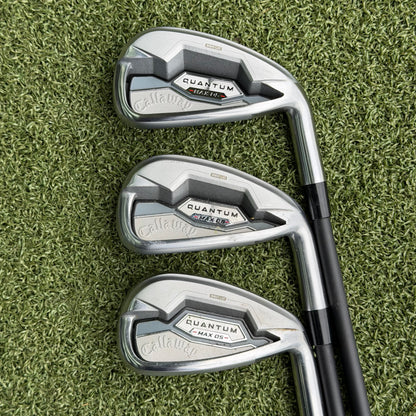 Callaway Quantum Max OS Golf Iron Set / 6-PW+AW / Senior Flex - Pre Owned Golf 